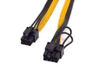 6 Pack 80cm PCIe 6Pin to 6+2Pin GPU Power Cable, 6Pin to 8Pin Graphics Card Converter Cord for Server BTC Mining Rig 6 Pack 80cm PCIe 6Pin to 6+2Pin GPU Power Cable, 6Pin to 8Pin Graphics Card Converter Cord for Server BTC Mining Rig