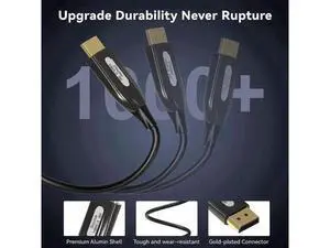 8K DisplayPort to DisplayPort Cable 33ft, Fiber Optic DP to DP Cable, Male to Male Video Cable Supports 8K 4K High Speed 32.4Gbps DP Cord, Compatible with Projector, Computer, Laptop, 1080P Monitor 8K DisplayPort to DisplayPort Cable 33ft, Fiber Optic DP to DP Cable, Male to Male Video Cable Supports 8K 4K High Speed 32.4Gbps DP Cord, Compatible with Projector, Computer, Laptop, 1080P Monitor