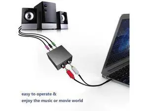 5.1 Audio Console Splitter 1x3 Adapter Stereo RCA to 3 x 3.5mm (1/8") Jack Bidirectional Conversion for 5.1 Multimedia Speaker 5.1 Audio Console Splitter 1x3 Adapter Stereo RCA to 3 x 3.5mm (1/8") Jack Bidirectional Conversion for 5.1 Multimedia Speaker