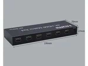 4K@60Hz 1080 2x4 Switcher Splitter HDMI-Compatible Video Adapter SPDIF 3.5mm Audio 2 in 4 out for Mi Box XBOX One X PS4 PC to TV(With EU Plug) 4K@60Hz 1080 2x4 Switcher Splitter HDMI-Compatible Video Adapter SPDIF 3.5mm Audio 2 in 4 out for Mi Box XBOX One X PS4 PC to TV(With EU Plug)