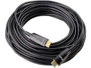 DTech 100ft Fiber Optic HDMI Cable with 4K 60Hz 1080p HD Video 3D HDCP CEC High Speed Supported Compatible with Laptop Computer Monitor Projector TV DVD Player Gaming Console (100 Feet, Black) DTech 100ft Fiber Optic HDMI Cable with 4K 60Hz 1080p HD Video 3D HDCP CEC High Speed Supported Compatible with Laptop Computer Monitor Projector TV DVD Player Gaming Console (100 Feet, Black)