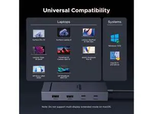 UGREEN Revodok Pro 7-in-1 USB-C Docking Station, Dual 4K@60Hz HDMI Monitor Hub, 10Gbps USB-A & USB-C, 100W PD Charging Aluminum Dock for HP ThinkPad Dell Laptops UGREEN Revodok Pro 7-in-1 USB-C Docking Station, Dual 4K@60Hz HDMI Monitor Hub, 10Gbps USB-A & USB-C, 100W PD Charging Aluminum Dock for HP ThinkPad Dell Laptops