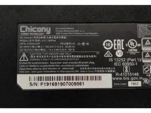 19.5V 9.23A 180W AC DC Power Adapter Replacement for Chicony A17-180P4A A15-180P1A, Compatible with CLEVO P950HR N850HP6 MSI GS63VR GE72VR GS65 Gaming Laptop Charger 19.5V 9.23A 180W AC DC Power Adapter Replacement for Chicony A17-180P4A A15-180P1A, Compatible with CLEVO P950HR N850HP6 MSI GS63VR GE72VR GS65 Gaming Laptop Charger