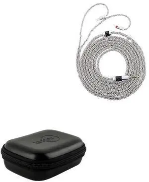 Tripowin Zonie IEM Cable, 2m Long Earbud Cord, 16 Core Silver Plated Earphone Cable (2Pin) + ZiiGaat PELLEPOD Leather Earbud Case, Waterproof IEM Storage Box Tripowin Zonie IEM Cable, 2m Long Earbud Cord, 16 Core Silver Plated Earphone Cable (2Pin) + ZiiGaat PELLEPOD Leather Earbud Case, Waterproof IEM Storage Box