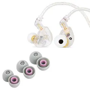TANGZU Waner S.G HiFi 10mm Dynamic Driver PET Diaphragm in-Ear Earphone(White) + Kiwi Ears Flex Earbud Tips TANGZU Waner S.G HiFi 10mm Dynamic Driver PET Diaphragm in-Ear Earphone(White) + Kiwi Ears Flex Earbud Tips