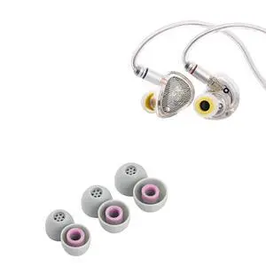 TANGZU Wan'er S.G II in Ear Monitor,HiFi Wired Earbuds(Clear White, 4.4mm) Kiwi Ears Flex Earbud Tips, Replacement Silicone IEM Tips TANGZU Wan'er S.G II in Ear Monitor,HiFi Wired Earbuds(Clear White, 4.4mm) Kiwi Ears Flex Earbud Tips, Replacement Silicone IEM Tips