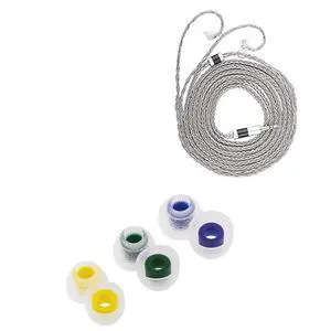 Tripowin Zonie IEM Cable, 2m Long Earbud Cord, 16 Core Silver Plated Earphone Cable(Recessed 2Pin) + TANGZU Tang Sancai in Ear Monitor Ear Plugs Tripowin Zonie IEM Cable, 2m Long Earbud Cord, 16 Core Silver Plated Earphone Cable(Recessed 2Pin) + TANGZU Tang Sancai in Ear Monitor Ear Plugs