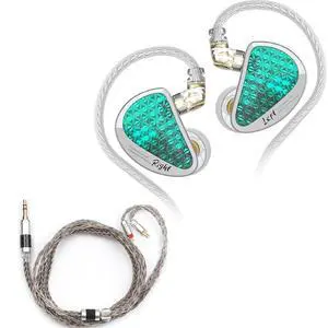 KZ AS16 Pro in Ear Earphones((Cyan, Without Mic)) + Tripowin Zonie 16 Core Cable(2pin-0.78mm, 3.5mm, Grey) KZ AS16 Pro in Ear Earphones((Cyan, Without Mic)) + Tripowin Zonie 16 Core Cable(2pin-0.78mm, 3.5mm, Grey)