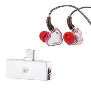 7Hz x Crinacle Zero:2 in Ear Monitor (Pink) + Kiwi Ears Allegro Mini Portable IEM DAC 7Hz x Crinacle Zero:2 in Ear Monitor (Pink) + Kiwi Ears Allegro Mini Portable IEM DAC