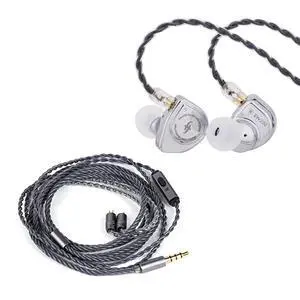 SIMGOT EW200 10mm SCP Diaphragm Dynamic Driver in-Ear Earphones (EW200 with Mic) + Tripowin Grace Silver-Plated Oxygen Free Copper OFC in Ear Earphone Cable SIMGOT EW200 10mm SCP Diaphragm Dynamic Driver in-Ear Earphones (EW200 with Mic) + Tripowin Grace Silver-Plated Oxygen Free Copper OFC in Ear Earphone Cable