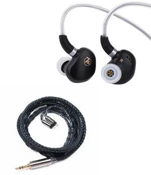 7HZ G1 in-Ear Monitor, 10mm DLC Diaphragm Dynamic Driver IEM Earphone(Without Mic) + Tripowin Zonie IEM Cable, 16 Core Silver Plated Earphone Upgraded Cords(2pin 0.78mm, 3.5mm)(Moss) 7HZ G1 in-Ear Monitor, 10mm DLC Diaphragm Dynamic Driver IEM Earphone(Without Mic) + Tripowin Zonie IEM Cable, 16 Core Silver Plated Earphone Upgraded Cords(2pin 0.78mm, 3.5mm)(Moss)