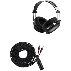 SIMGOT EP5 Over-Ear Headphones, 50mm Ultra-Magnetic Drivers, Innovative Closed-Back HiFi Monitor, Dual 3.5mm TRS Detachable Cable + Tripowin Nova Monitor Headphone Cable(XLR, Black) SIMGOT EP5 Over-Ear Headphones, 50mm Ultra-Magnetic Drivers, Innovative Closed-Back HiFi Monitor, Dual 3.5mm TRS Detachable Cable + Tripowin Nova Monitor Headphone Cable(XLR, Black)
