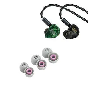 Punch Audio Portazo 1DD + 2 Planar Driver in Ear Monitor, HiFi Wired IEM Earphones Kiwi Ears Flex Earbud Tips, Replacement Silicone IEM Tips Punch Audio Portazo 1DD + 2 Planar Driver in Ear Monitor, HiFi Wired IEM Earphones Kiwi Ears Flex Earbud Tips, Replacement Silicone IEM Tips