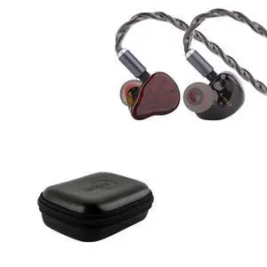 Punch Audio Martilo in Ear Monitor, 1 Planar + 2BA + 2DD Hybrid Driver + ZiiGaat PELLEPOD Leather Earbud Case Punch Audio Martilo in Ear Monitor, 1 Planar + 2BA + 2DD Hybrid Driver + ZiiGaat PELLEPOD Leather Earbud Case
