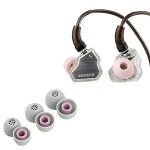 7Hz x Crinacle Zero:2 Updated 10mm Dynamic Driver in Ear Monitor(Silver) + Kiwi Ears Flex Earbud Tips, 3 Pairs, S/M/L Size 7Hz x Crinacle Zero:2 Updated 10mm Dynamic Driver in Ear Monitor(Silver) + Kiwi Ears Flex Earbud Tips, 3 Pairs, S/M/L Size