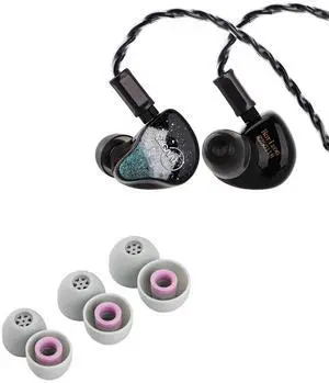 ZiiGaat Horizon in Ear Monitor, 1DD+2BA+2 Planar HiFi Wired Earbuds Kiwi Ears Flex Earbud Tips, Replacement Silicone IEM Tips ZiiGaat Horizon in Ear Monitor, 1DD+2BA+2 Planar HiFi Wired Earbuds Kiwi Ears Flex Earbud Tips, Replacement Silicone IEM Tips