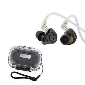 KZ ZS10 PRO 2 in Ear Monitor IEM(STD,Black) + LC02 in Ear Monitor Case KZ ZS10 PRO 2 in Ear Monitor IEM(STD,Black) + LC02 in Ear Monitor Case