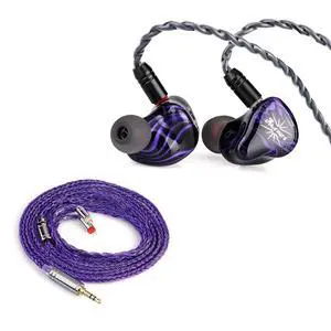 Kiwi Ears Quartet 2DD+2BA Hybrid in-Ear Monitor + Tripowin Zonie 16 Core Silver Plated Cable Kiwi Ears Quartet 2DD+2BA Hybrid in-Ear Monitor + Tripowin Zonie 16 Core Silver Plated Cable
