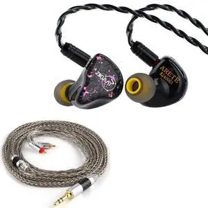 ZiiGaat x Fresh Reviews Arete in Ear Monitor, 1DD+4BA Hybrid Earphone IEM & Tripowin Zonie 16 Core Silver Plated IEM Cable, SPC Earphone Cable ZiiGaat x Fresh Reviews Arete in Ear Monitor, 1DD+4BA Hybrid Earphone IEM & Tripowin Zonie 16 Core Silver Plated IEM Cable, SPC Earphone Cable