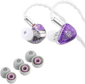 Kiwi Ears Orchestra Lite Performance Custom 8BA in-Ear Monitor(Purple) + Kiwi Ears Flex Earbud Tips S/M/L Size Kiwi Ears Orchestra Lite Performance Custom 8BA in-Ear Monitor(Purple) + Kiwi Ears Flex Earbud Tips S/M/L Size