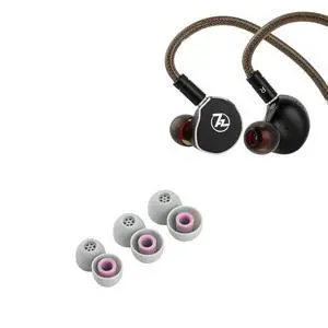 7Hz x Crinacle: Diablo/Divine in-Ear Monitors,14.5mm Planar Magnetic Driver IEM (Diablo, Black) + Kiwi Ears Flex Earbud Tips, Replacement Silicone IEM Tips 7Hz x Crinacle: Diablo/Divine in-Ear Monitors,14.5mm Planar Magnetic Driver IEM (Diablo, Black) + Kiwi Ears Flex Earbud Tips, Replacement Silicone IEM Tips