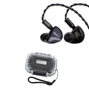 ZiiGaat Crescent in Ear Monitor, Premium 2DD+2BA Hybrid IEM Earphone, Isobaric Bass + LC02 in Ear Monitor Case, Portable Earbud Hard Case, Waterproof Earphone Storage Box ZiiGaat Crescent in Ear Monitor, Premium 2DD+2BA Hybrid IEM Earphone, Isobaric Bass + LC02 in Ear Monitor Case, Portable Earbud Hard Case, Waterproof Earphone Storage Box