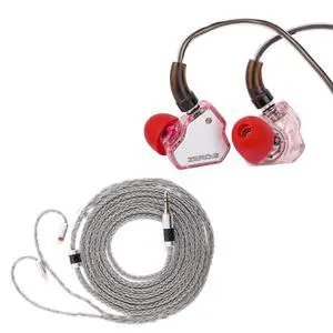7Hz x Crinacle Zero:2 in Ear Monitor(Pink) + Tripowin Zonie 16 Core Silver Plated IEM Cable 7Hz x Crinacle Zero:2 in Ear Monitor(Pink) + Tripowin Zonie 16 Core Silver Plated IEM Cable
