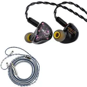 ZiiGaat x Fresh Reviews Arete in Ear Monitor, 1DD+4BA Hybrid Earphone IEM & Tripowin C-01 IEM Cable, 16 Core Hybrid Copper-Silver Earphone Cable ZiiGaat x Fresh Reviews Arete in Ear Monitor, 1DD+4BA Hybrid Earphone IEM & Tripowin C-01 IEM Cable, 16 Core Hybrid Copper-Silver Earphone Cable