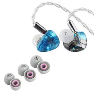Kiwi Ears Orchestra Lite Performance Custom 8BA in-Ear Monitor(Blue) + Kiwi Ears Flex Earbud Tips S/M/L Size Kiwi Ears Orchestra Lite Performance Custom 8BA in-Ear Monitor(Blue) + Kiwi Ears Flex Earbud Tips S/M/L Size