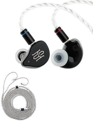 SIMGOT SuperMix 5 1BC+1DD+2BA+1MP in Ear Monitor, Bone Conduction HiFi Earphone, Detachable Silver-Plated OCC Litz Cable Tripowin Zonie IEM Cable, 2m Long Earbud Cord, 16 Core Silver SIMGOT SuperMix 5 1BC+1DD+2BA+1MP in Ear Monitor, Bone Conduction HiFi Earphone, Detachable Silver-Plated OCC Litz Cable Tripowin Zonie IEM Cable, 2m Long Earbud Cord, 16 Core Silver