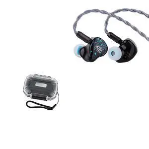 Kiwi Ears Astral 1DD+6BA Hybrid in Ear Monitor, Wired Earbuds LC02 in Ear Monitor Case, Portable Earbud Hard Case Kiwi Ears Astral 1DD+6BA Hybrid in Ear Monitor, Wired Earbuds LC02 in Ear Monitor Case, Portable Earbud Hard Case