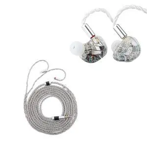 Kiwi Ears Orchestra Lite Custom 8BA in-Ear Monitor IEM (Clear) + Tripowin Zonie IEM Cable(2Pin, Grey) Kiwi Ears Orchestra Lite Custom 8BA in-Ear Monitor IEM (Clear) + Tripowin Zonie IEM Cable(2Pin, Grey)