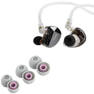 x KZ AS10 PRO 5BA Wired Earbuds (with Mic) Kiwi Ears Flex Earbud Tips, Replacement Silicone IEM Tips x KZ AS10 PRO 5BA Wired Earbuds (with Mic) Kiwi Ears Flex Earbud Tips, Replacement Silicone IEM Tips