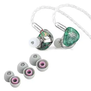 Kiwi Ears Orchestra Lite Performance Custom 8BA in-Ear Monitor(Green) + Kiwi Ears Flex Earbud Tips S/M/L Size Kiwi Ears Orchestra Lite Performance Custom 8BA in-Ear Monitor(Green) + Kiwi Ears Flex Earbud Tips S/M/L Size