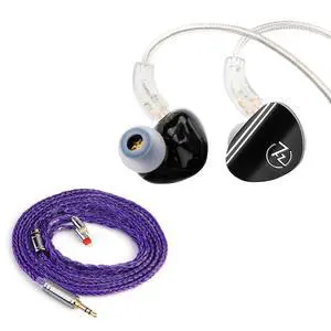 7HZ SONUS in Ear Earphones(Black) + Tripowin Zonie 16 Core Earphone Cable(2pin-0.78mm, 3.5mm, Violet) 7HZ SONUS in Ear Earphones(Black) + Tripowin Zonie 16 Core Earphone Cable(2pin-0.78mm, 3.5mm, Violet)