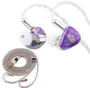 Kiwi Ears Orchestra Lite in Ear Earphones (Purple) + Tripowin Jelly Upgraded 16 Core Cable (2pin 0.78, 3.5mm) Kiwi Ears Orchestra Lite in Ear Earphones (Purple) + Tripowin Jelly Upgraded 16 Core Cable (2pin 0.78, 3.5mm)