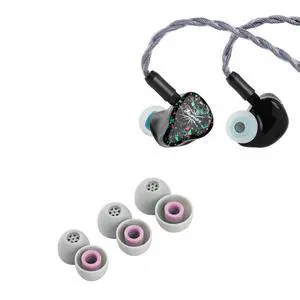 Kiwi Ears Astral 1DD+6BA Hybrid in Ear Monitor, Wired Earbuds, HiFi Studio Recording &Mixing Earphone + Kiwi Ears Flex Earbud Tips, Replacement Silicone IEM Tips Kiwi Ears Astral 1DD+6BA Hybrid in Ear Monitor, Wired Earbuds, HiFi Studio Recording &Mixing Earphone + Kiwi Ears Flex Earbud Tips, Replacement Silicone IEM Tips
