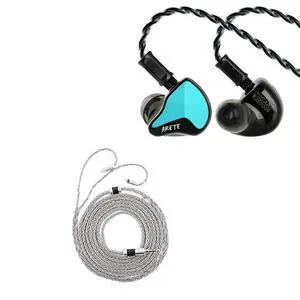 ZiiGaat x Fresh Reviews Arete II IEM,2nd Gen 1DD+4BA Hybrid in Ear Monitor,Wired HiFi Earbuds (Blue) + Tripowin Zonie IEM Cable, 2m Long Earbud Cord(2Pin) ZiiGaat x Fresh Reviews Arete II IEM,2nd Gen 1DD+4BA Hybrid in Ear Monitor,Wired HiFi Earbuds (Blue) + Tripowin Zonie IEM Cable, 2m Long Earbud Cord(2Pin)