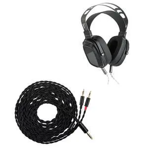 HarmonicDyne Romantic Open-Back Over-Ear Headphones Tripowin Nova Monitor Headphone Cable, Over-Ear Headphone Wire(4.4mm, Black) HarmonicDyne Romantic Open-Back Over-Ear Headphones Tripowin Nova Monitor Headphone Cable, Over-Ear Headphone Wire(4.4mm, Black)