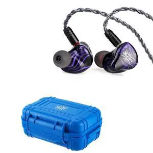 Kiwi Ears Quartet 2DD+2BA Hybrid in-Ear Monitor, HiFi Earphones + Kiwi Ears SONICAP Waterproof Earbud Case(Blue) Kiwi Ears Quartet 2DD+2BA Hybrid in-Ear Monitor, HiFi Earphones + Kiwi Ears SONICAP Waterproof Earbud Case(Blue)