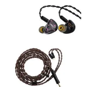 ZiiGaat x Fresh Reviews Arete in Ear Monitor, 1DD+4BA Hybrid Earphone IEM, Wired Gaming Earbuds, Studio Monitor Tunning, with Detachable IEM Cable for Musician Audiophile(Black) + Click to ZiiGaat x Fresh Reviews Arete in Ear Monitor, 1DD+4BA Hybrid Earphone IEM, Wired Gaming Earbuds, Studio Monitor Tunning, with Detachable IEM Cable for Musician Audiophile(Black) + Click to