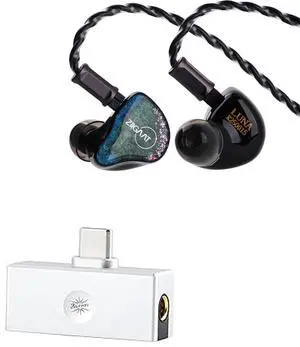 ZiiGaat Luna 6BA HiFi in Ear Monitor, Studio Monitor & Stage Performance IEM Earphones with Fast Response + insoul Kiwi Ears Allegro Mini Portable IEM DAC ZiiGaat Luna 6BA HiFi in Ear Monitor, Studio Monitor & Stage Performance IEM Earphones with Fast Response + insoul Kiwi Ears Allegro Mini Portable IEM DAC