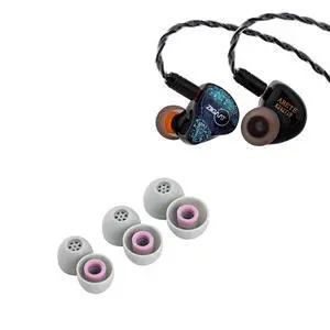 ZiiGaat x Fresh Reviews Arete in Ear Monitor + Kiwi Ears Flex Earbud Tips, Replacement Silicone IEM Tips, 3 Pairs, S/M/L Size ZiiGaat x Fresh Reviews Arete in Ear Monitor + Kiwi Ears Flex Earbud Tips, Replacement Silicone IEM Tips, 3 Pairs, S/M/L Size
