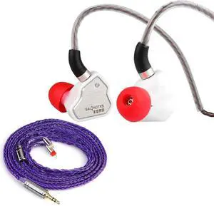 7Hz Salnotes Zero in-Ear Earphone(White, Without Mic) + Tripowin Zonie Cable (2pin-0.78mm, 3.5mm, Violet) 7Hz Salnotes Zero in-Ear Earphone(White, Without Mic) + Tripowin Zonie Cable (2pin-0.78mm, 3.5mm, Violet)