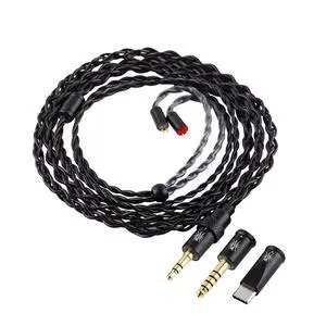 Kiwi Ears x B_Media Terras IEM Cable, with Type-C/3.5mm/4.4mm Plug Kiwi Ears x B_Media Terras IEM Cable, with Type-C/3.5mm/4.4mm Plug