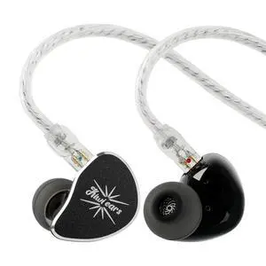Kiwi Ears Belle 10mm DLC Dynamic Driver in-Ear Monitor, HiFi Wired Earbuds with Dual Silver-Plated Cables, Professional IEM for Stage Performance/Gaming/Music Production (Without MIC, Black) Kiwi Ears Belle 10mm DLC Dynamic Driver in-Ear Monitor, HiFi Wired Earbuds with Dual Silver-Plated Cables, Professional IEM for Stage Performance/Gaming/Music Production (Without MIC, Black)