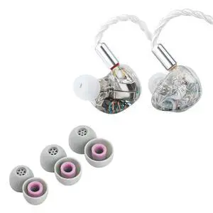 Kiwi Ears Orchestra Lite Performance Custom 8BA in-Ear Monitor(Clear) + Kiwi Ears Flex Earbud Tips S/M/L Size Kiwi Ears Orchestra Lite Performance Custom 8BA in-Ear Monitor(Clear) + Kiwi Ears Flex Earbud Tips S/M/L Size