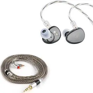 SIMGOT EA500 LM in Ear Monitor + Tripowin Zonie 16 Core Silver Plated IEM Cable(2pin-0.78mm, 3.5mm, Grey) SIMGOT EA500 LM in Ear Monitor + Tripowin Zonie 16 Core Silver Plated IEM Cable(2pin-0.78mm, 3.5mm, Grey)