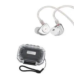 SIMGOT EW200 10mm SCP Diaphragm Dynamic Driver in-Ear Earphones (EW200 Without Mic) LC02 in Ear Monitor Case, Portable Earbud Hard Case SIMGOT EW200 10mm SCP Diaphragm Dynamic Driver in-Ear Earphones (EW200 Without Mic) LC02 in Ear Monitor Case, Portable Earbud Hard Case