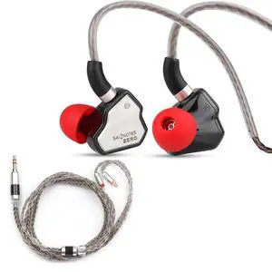 7Hz Salnotes Zero HiFi 10mm Dynamic Driver in-Ear Earphone(Black, Without Mic) with Tripowin Zonie 16 Core Silver Plated IEM Cable(3.5mm,2pin) 7Hz Salnotes Zero HiFi 10mm Dynamic Driver in-Ear Earphone(Black, Without Mic) with Tripowin Zonie 16 Core Silver Plated IEM Cable(3.5mm,2pin)